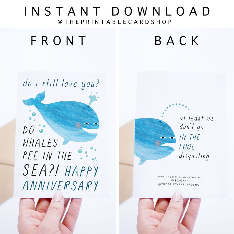 Funny Anniversary Card Printable Funny Anniversary Cards - Etsy