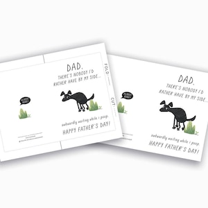 Pet Dad Printable, Fathers Day Cards Instant Download, Funny Dad Card ...