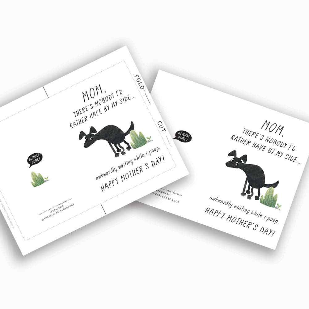 Printable Mothers Day Card Instant Download, Funny Mother's Day Card ...
