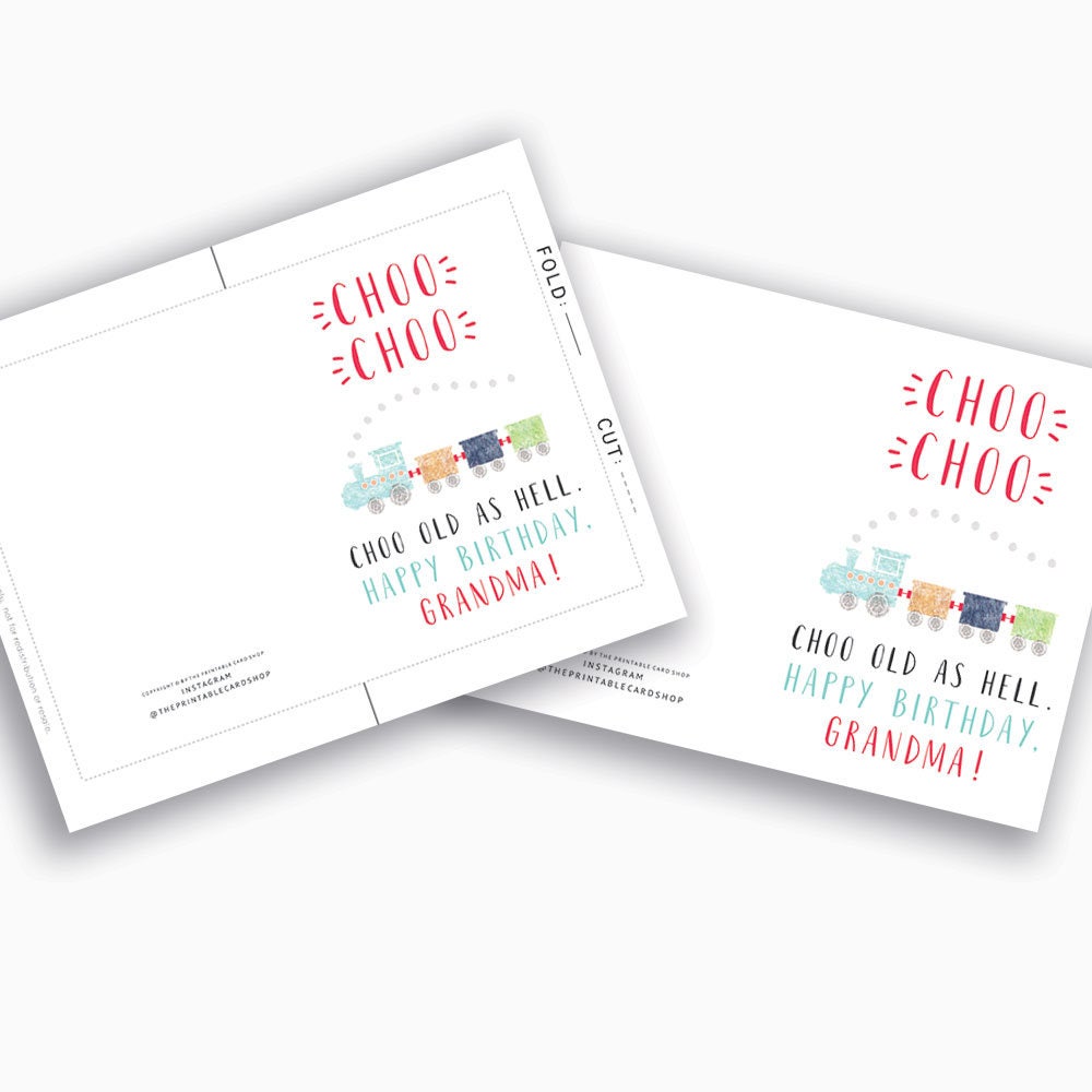Printable Birthday Cards for Grandma, Birthday Card From Grandbaby ...