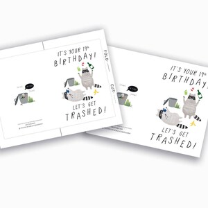 Printable 19th Birthday Cards, Funny 19 Birthday Cards Instant Download ...