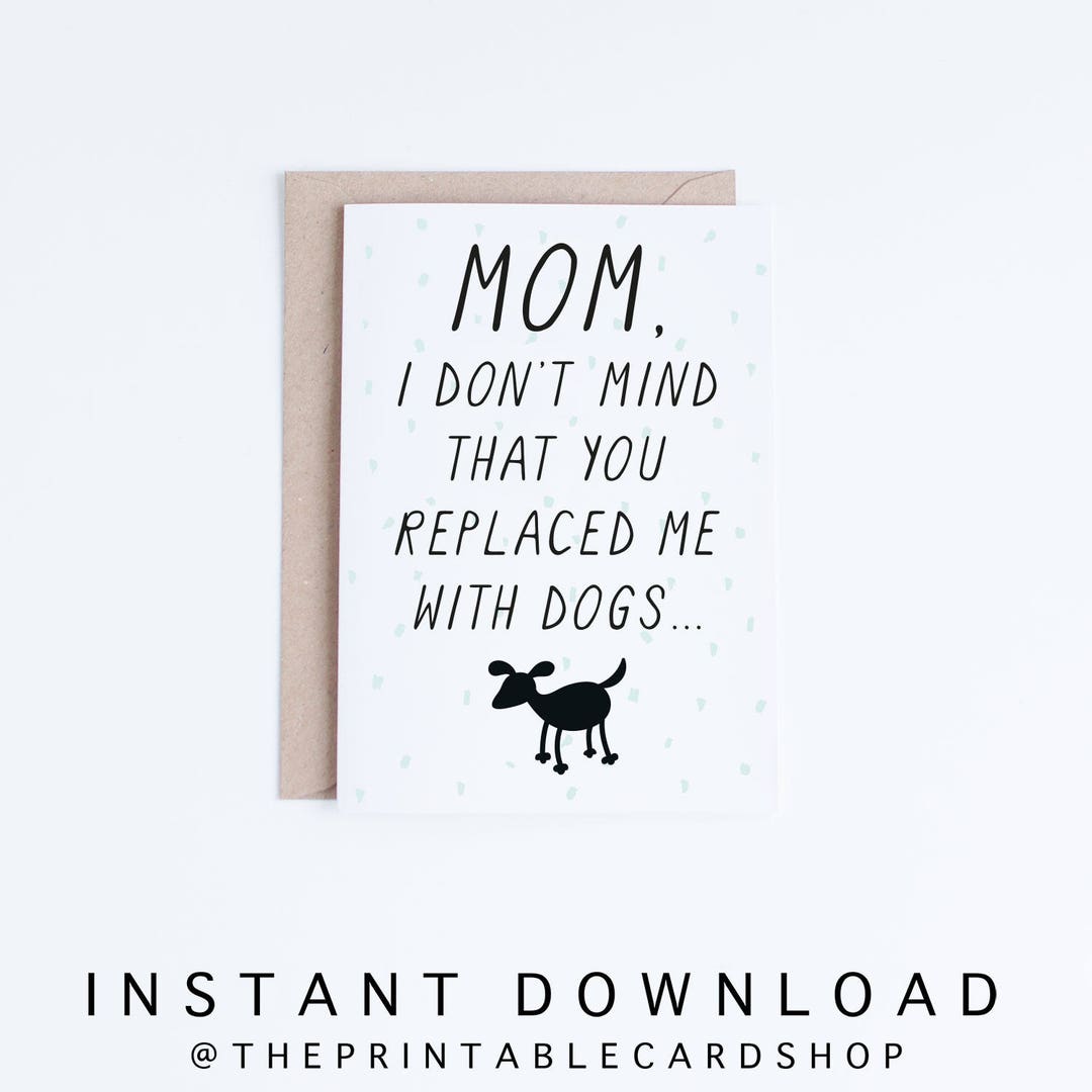 Mothers Day Cards Instant Download, Funny Mother's Day Printable Card ...