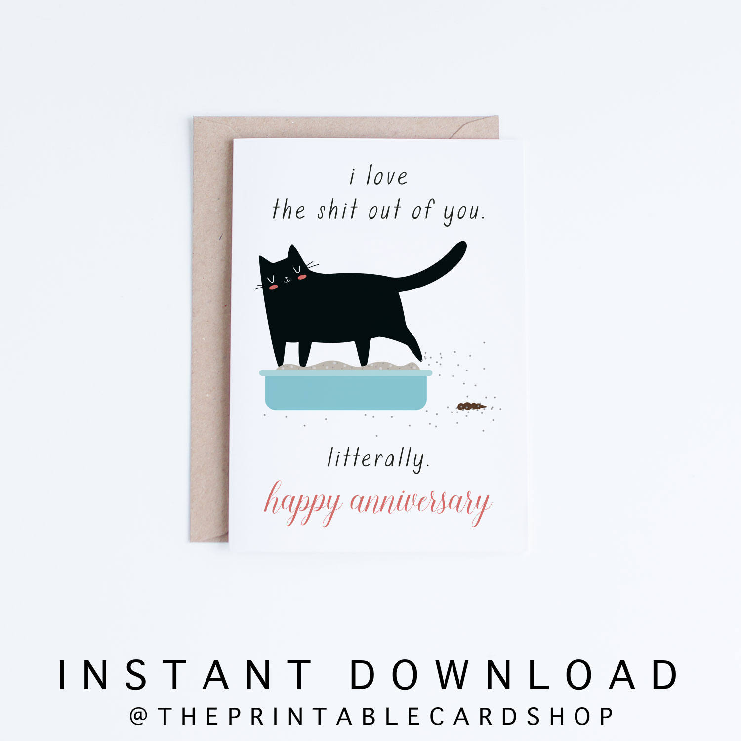 Printable Anniversary Cards, Instant Download Funny Anniversary Cards ...