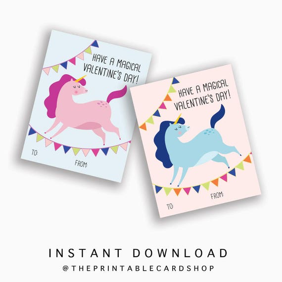 Children Printable Valentines Children School Valentines - Etsy