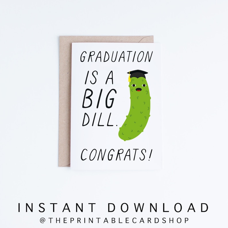 graduation card printable funny graduation cards instant etsy