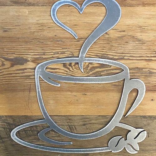 Metal Wall Art Coffee Lover Gift Coffee Wall Art Coffee Etsy