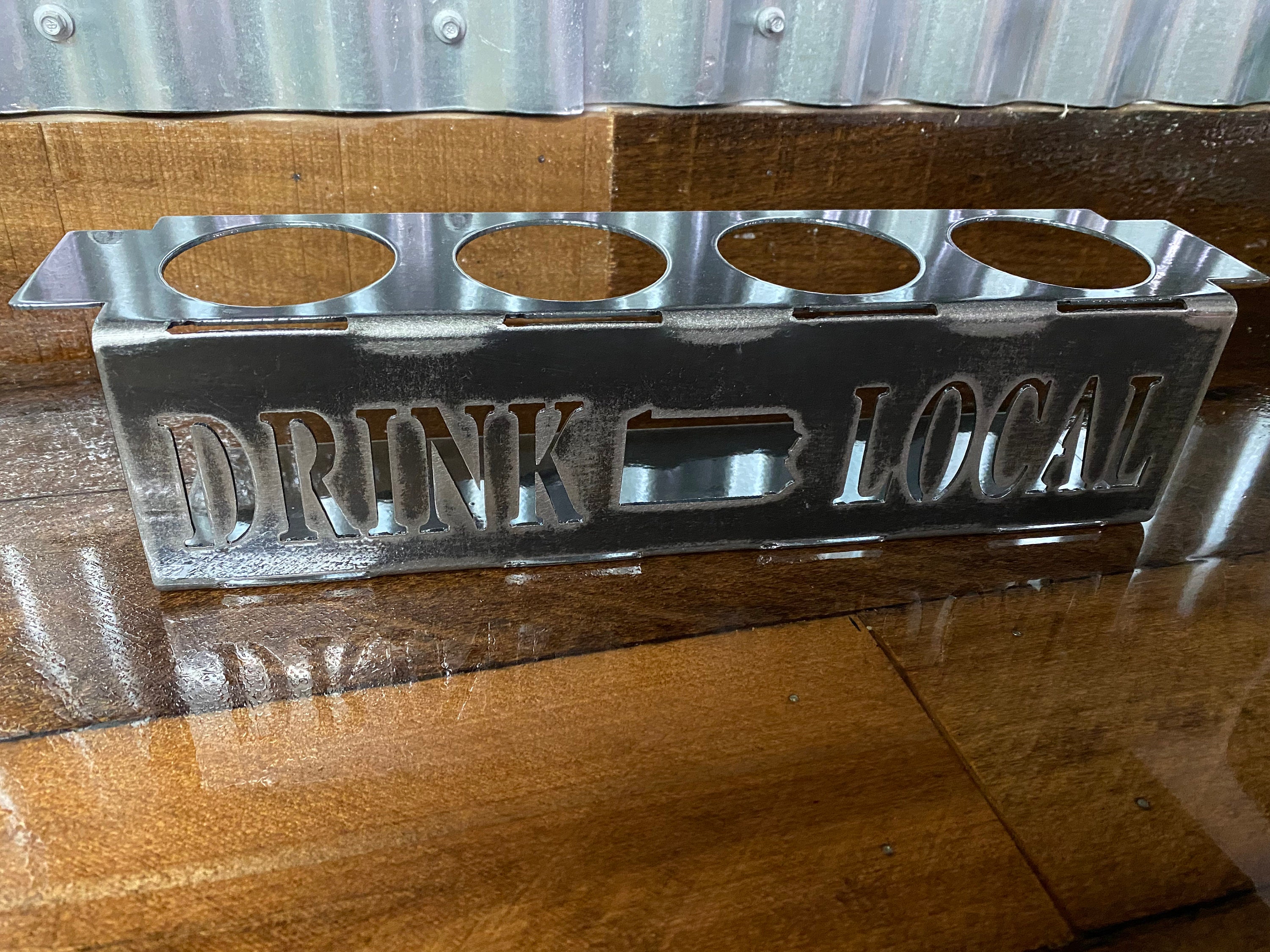 Beer Flight, Metal Personalized Beer Flight, Gift Idea | Home Bar ...