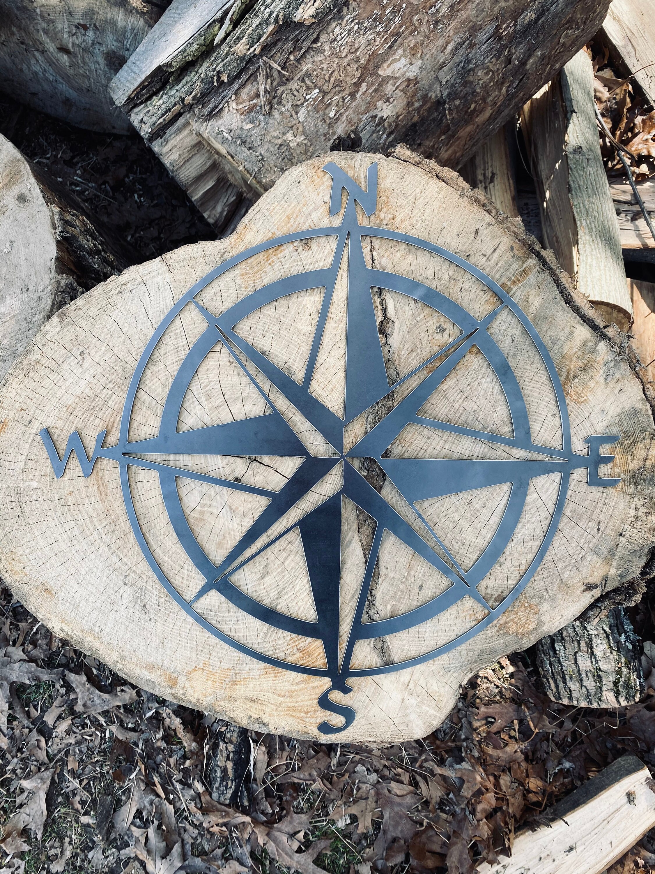 Compass Wall Art Etsy