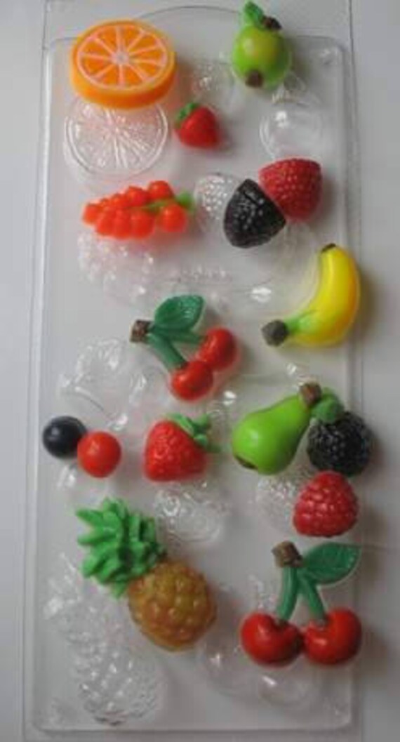 Fruit plate soap mold fruits mold assorted fruit soap mold Etsy