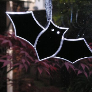 Stained Glass Bat, Halloween, Thanksgiving, Stained Glass Suncatcher, Handmade in England image 4