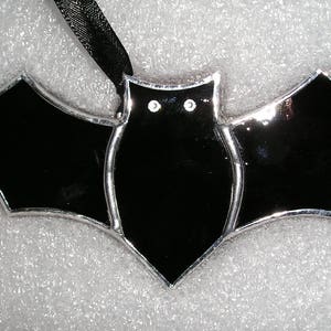 Stained Glass Bat, Halloween, Thanksgiving, Stained Glass Suncatcher, Handmade in England image 2