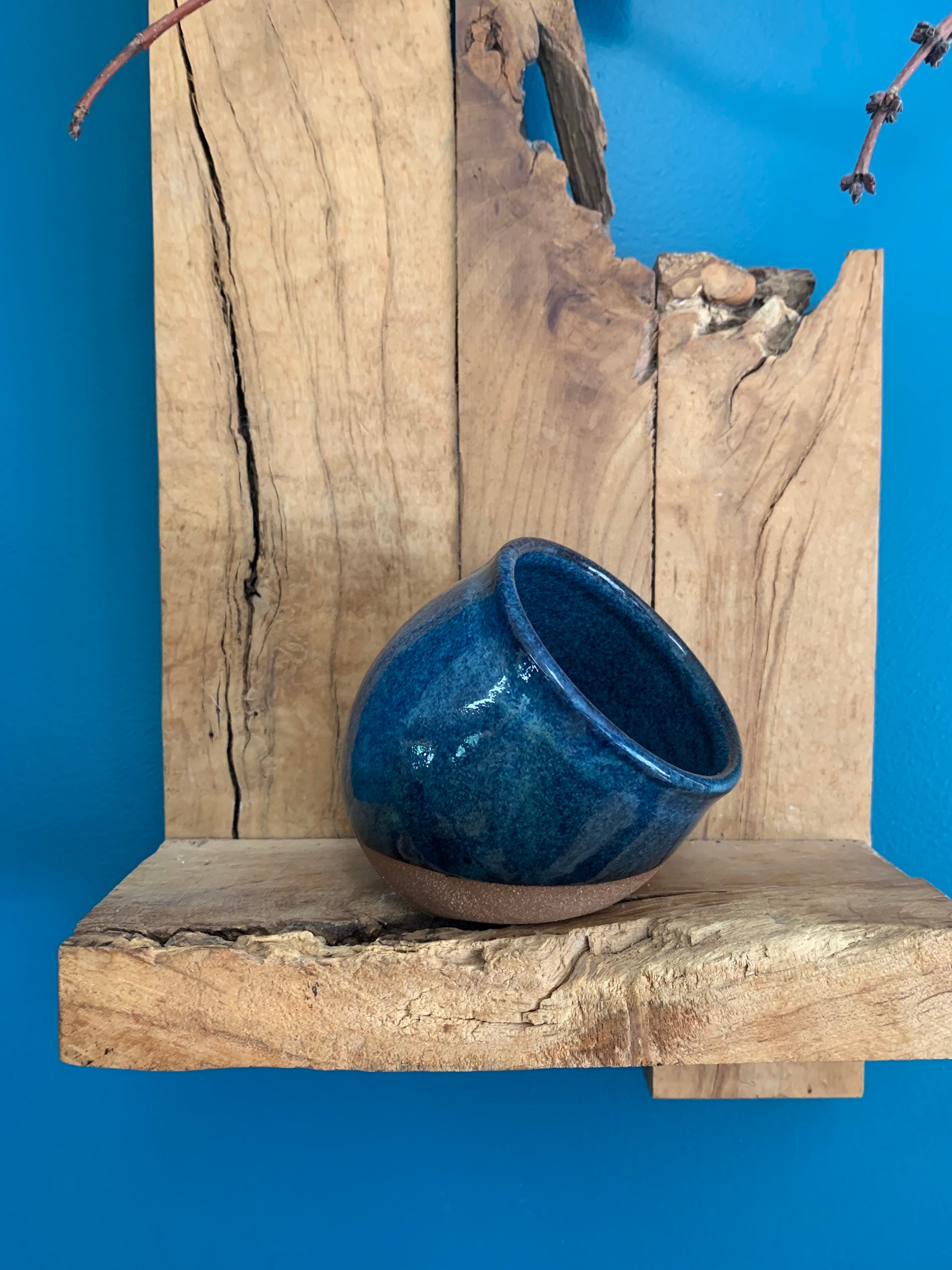 Ceramic stoneware salt cellar