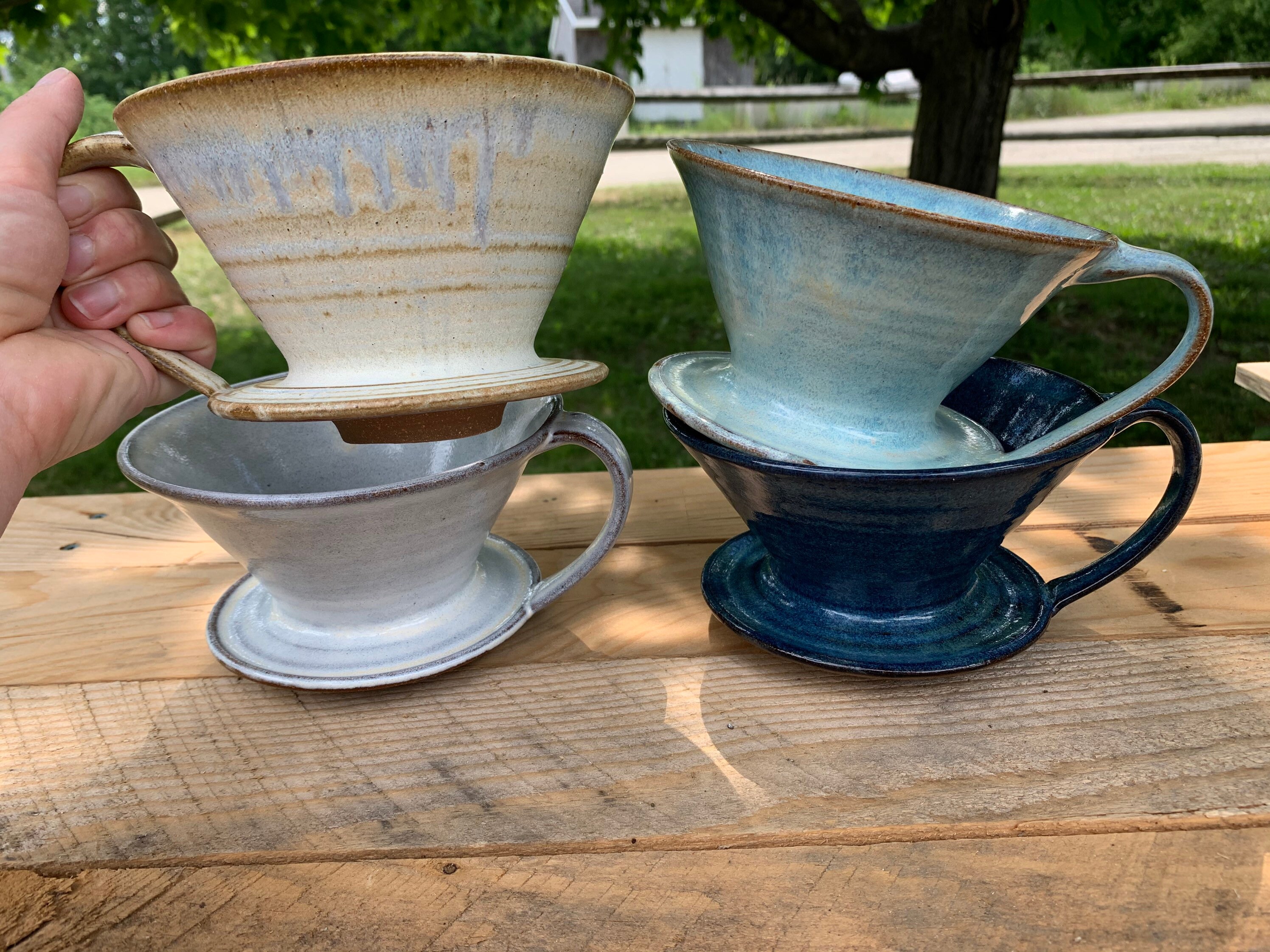 Ceramic coffee pour over for Chemex filters Etsy