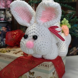 Purse, Bunny, white crocheted soft stuffed animal plushy toy