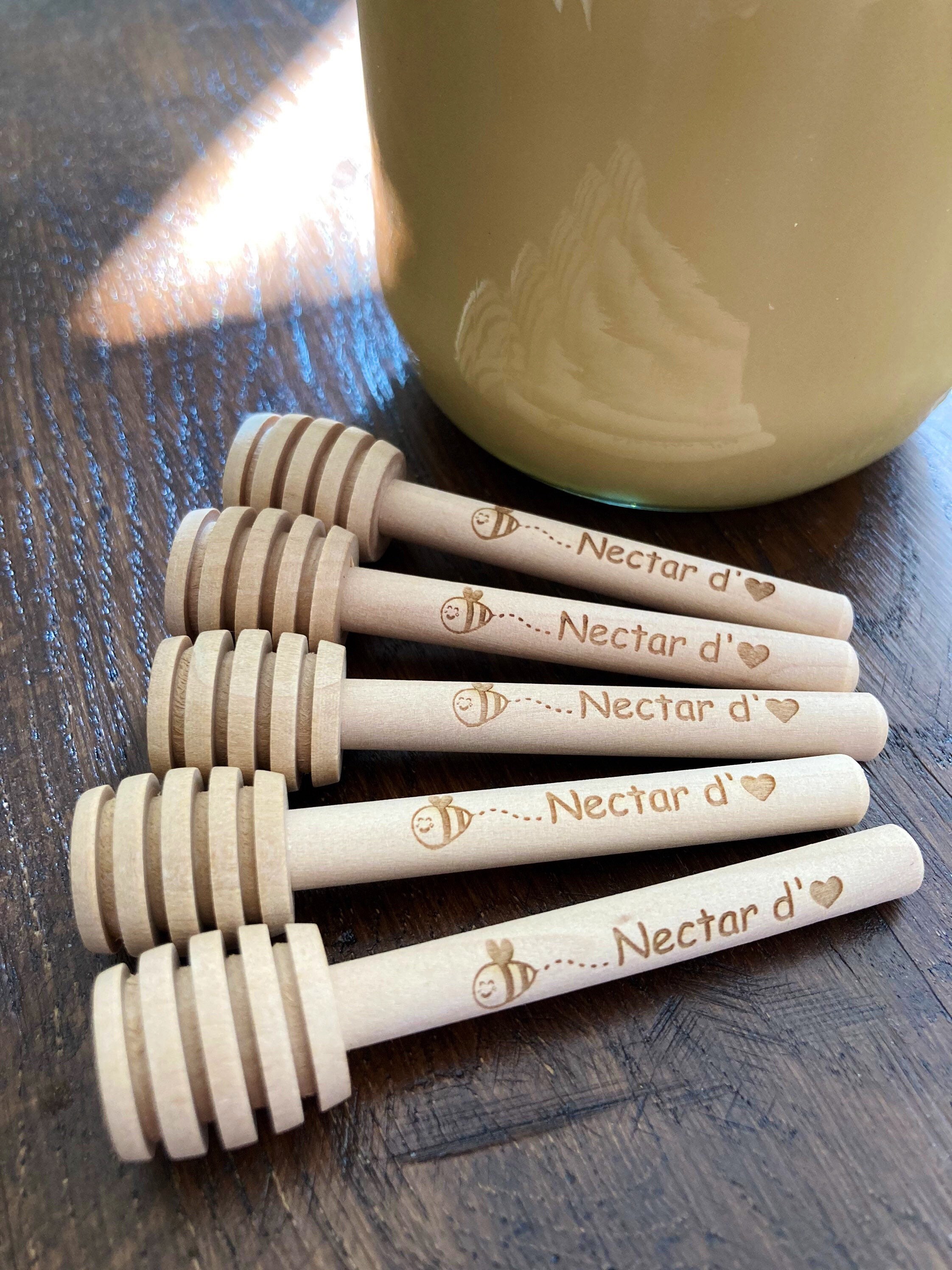 Wooden Honey Dipper Custom Engraved Mini Wooden Honey Etsy