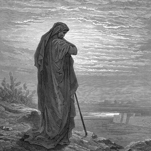 "1870er Kupferstich nach der Bibel von Doré - Original von ""The Dore Gallery" Edmund Stylish."