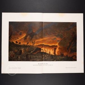 Volcano, The eruption of Mount Vesuvius . &quot;Weltall und Menschheit&quot; 1904
