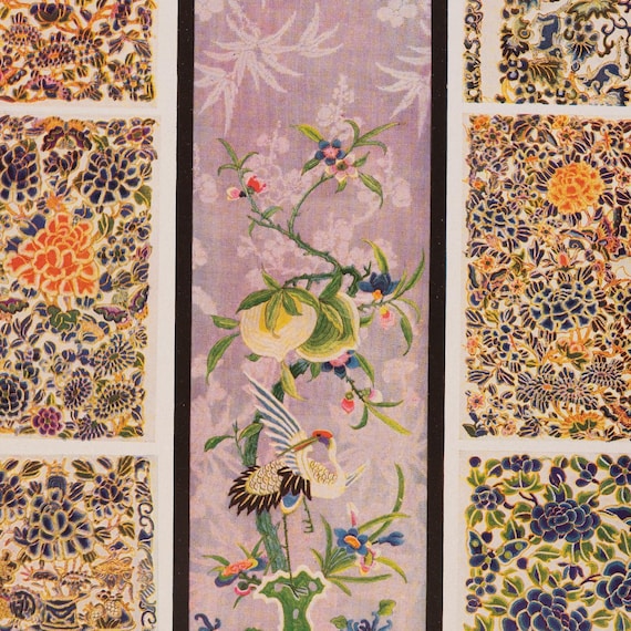 CHINESE SILK EMBROIDERY Patterns - Antique Textile Designs - 1928