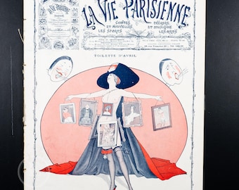 LA VIE PARISIENNE (27 de abril de 1912) Revista francesa antigua (Número semanal completo)