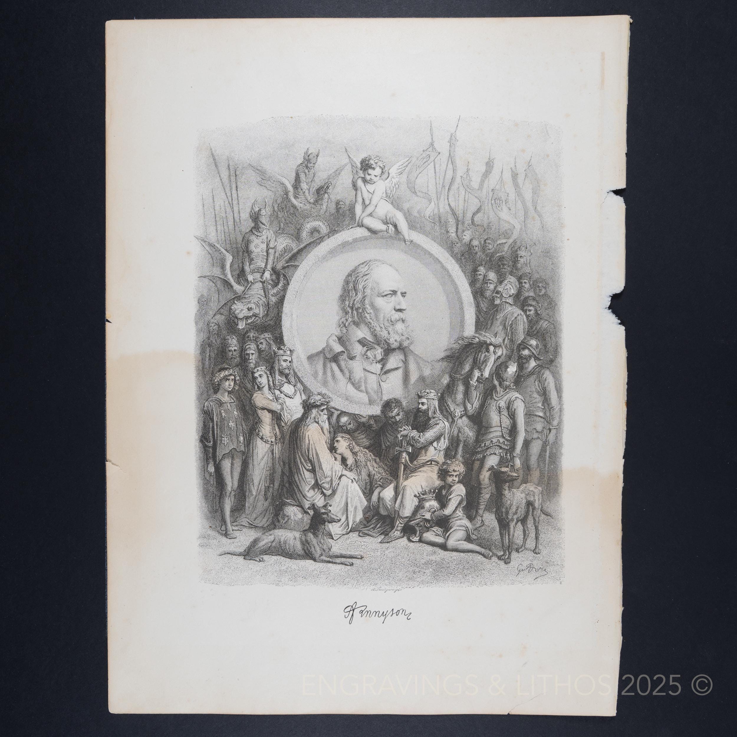 1889年 アルフレッド・テニスンと登場人物たち - ギュスターヴ・ドレ