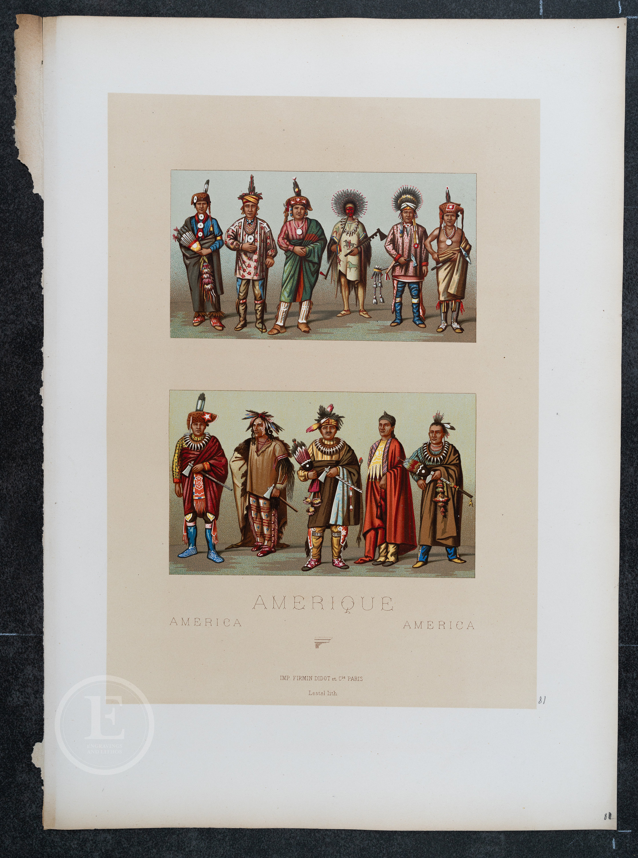 1888 North American Indians: Kansas, Nebraska by Racinet