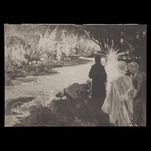 The Mystical Procession - Purgatorio: Canto XXIX - Collotype plate from La Divina Commedia by Fratelli Alinari 1902