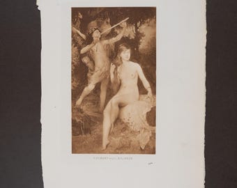 1883 EGLOGUE - Foubert – Fotoincisione originale di Goupil & Co, Parigi