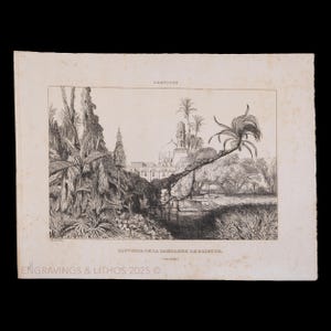 1841 SOUVENIR of the ROSETTA CAMPAIGN - Antique French Print Steel Engraving – from &quot;L’Artiste – Salon de 1835s&quot; - Scarce!