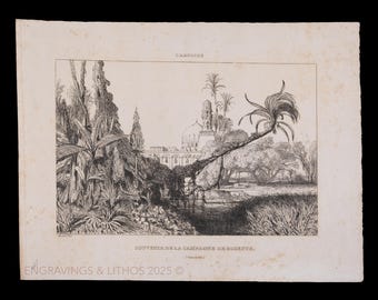 1841 SOUVENIR of the ROSETTA CAMPAIGN - Antique French Print Steel Engraving – from "L’Artiste – Salon de 1835s" - Scarce!