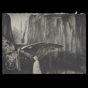 The Gate of Purgatorio  - Purgatorio: Canto IX - Collotype plate from La Divina Commedia by Fratelli Alinari 1902