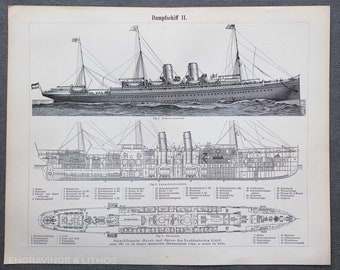 Glen P Weber Signed Etching: Steamboat 'amy Hewes' Framed Marine