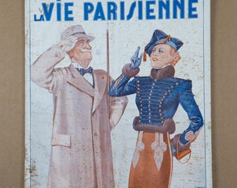 1935 La Vie Parisienne – Original Illustrated French Magazine with Art Deco Cover, Paris Fashion Art