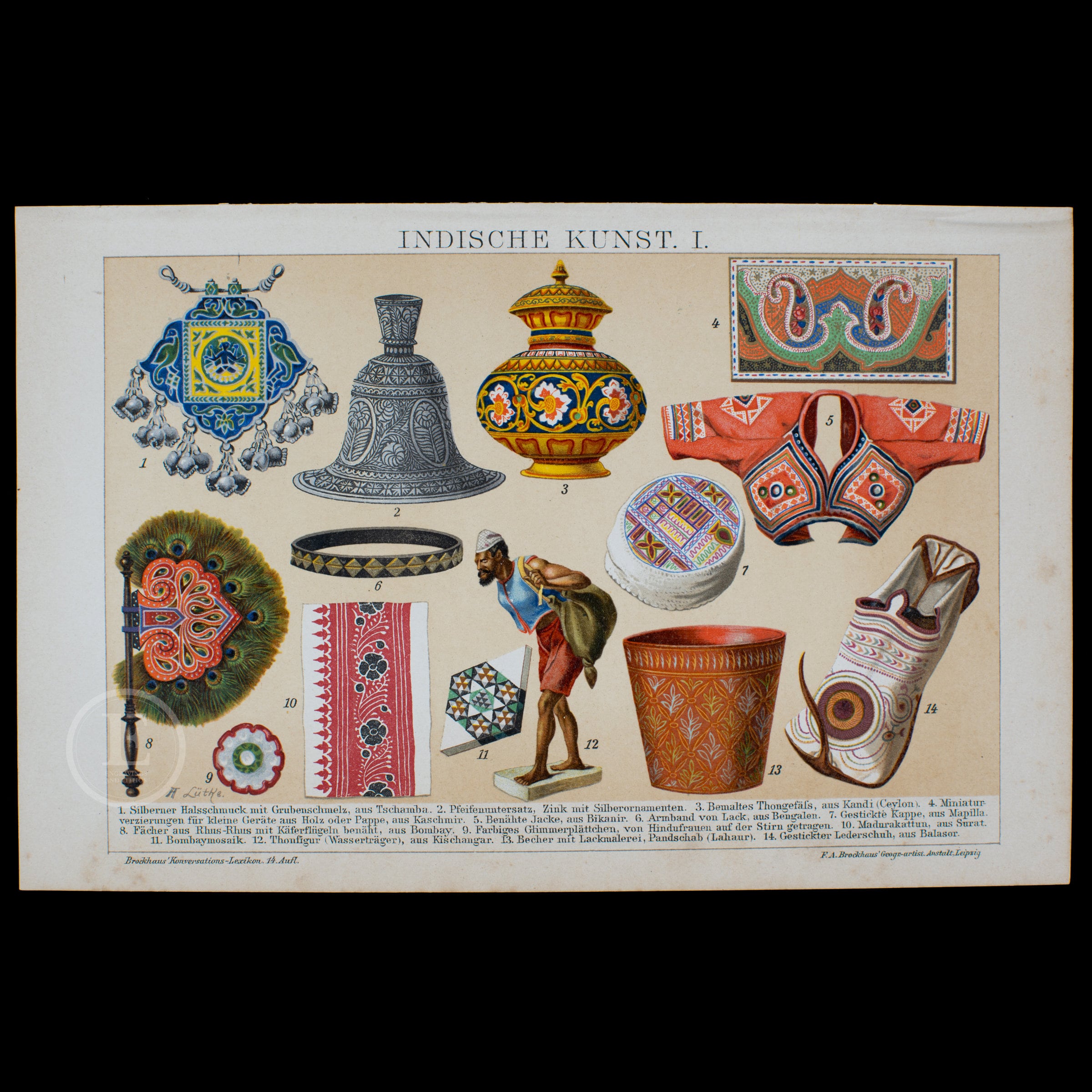 1898 年 インディアン アート - ブロックハウスのカンバセーションズ