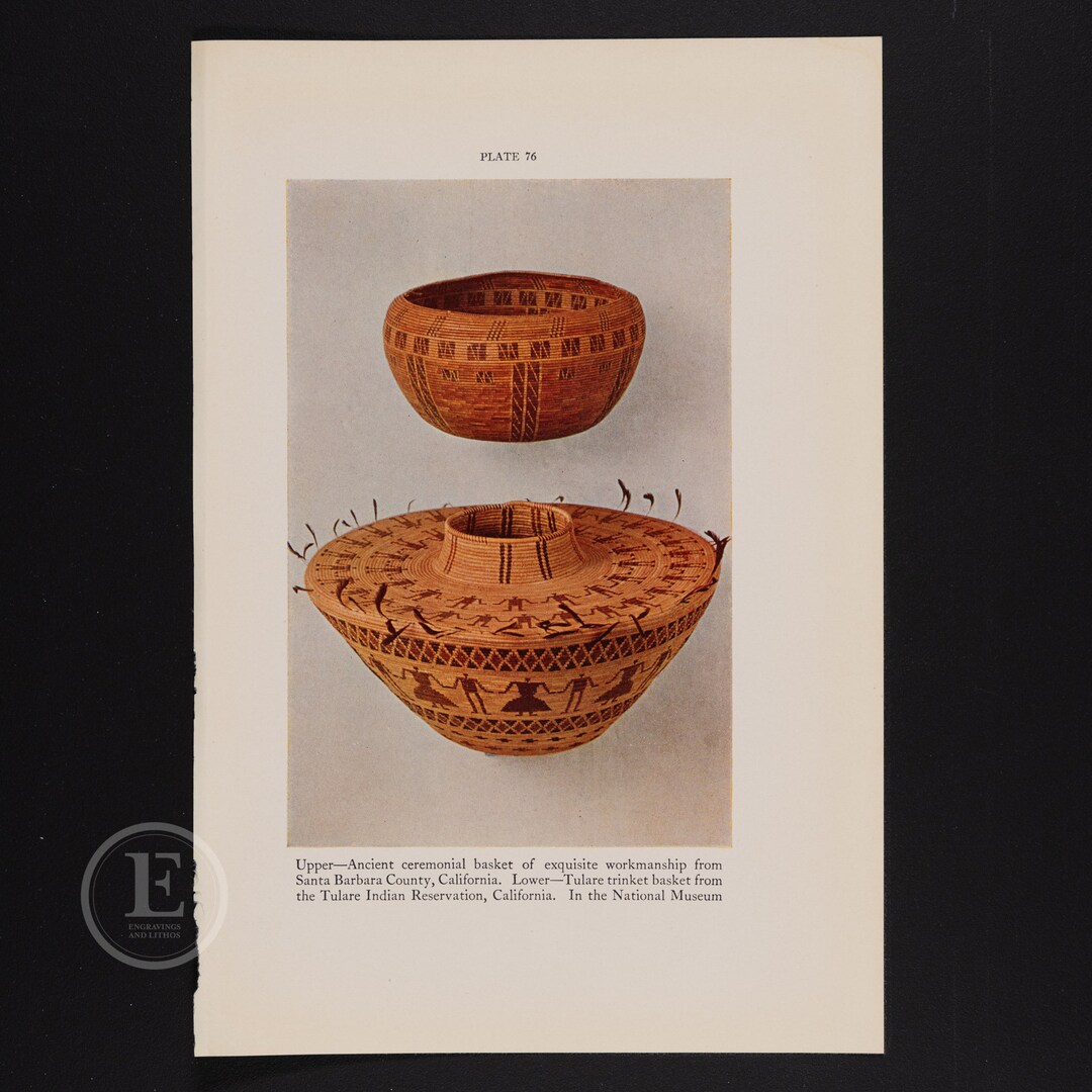 Barbara Rains Baskets Ancient Ceremony Basket, Sta. Barbara County, California/trinket Basket ...