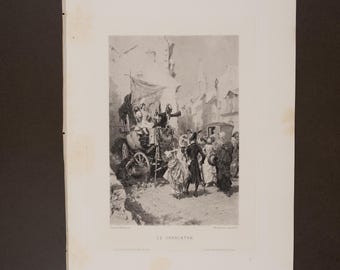 1883 EL CHARLATÁN - Kaemmerer – Fotograbado original de Goupil & Co, París