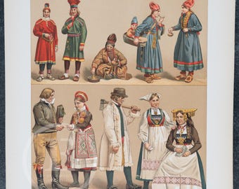 Swedish Traditional Costumes by EXQUISITE PRINT Color - Main Image