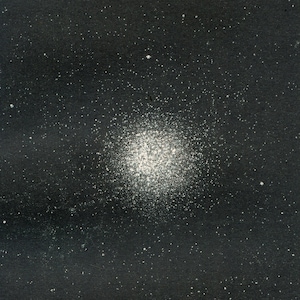 Gwiazda Alfa Centauri - Oryginalna tablica astronomiczna 1886 - Cassell & Company