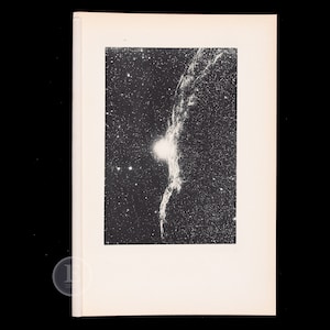 Nebula in Cygnus, astronomy print - original vintgae print circa 1935
