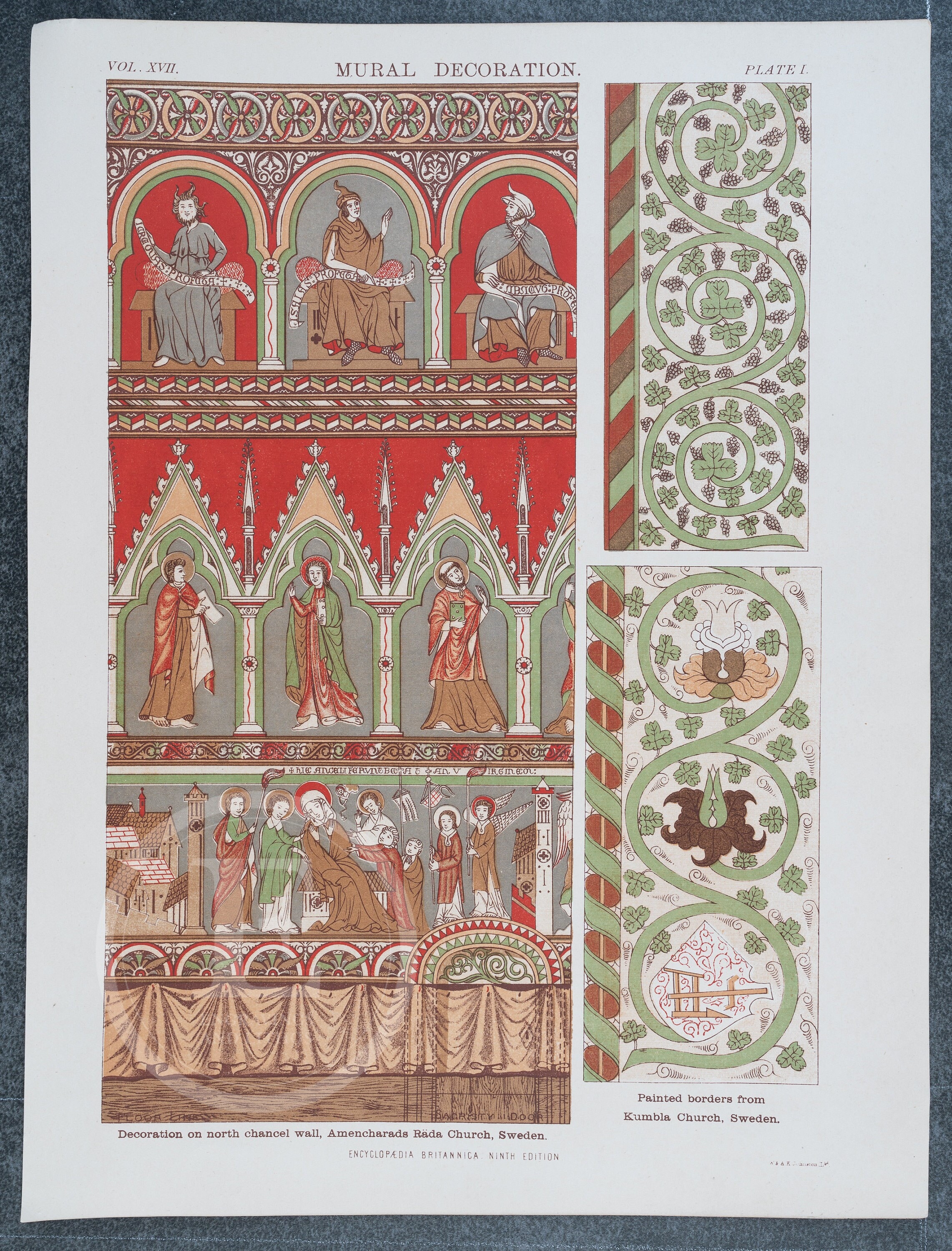 Antique Swedish Wallpaper - Etsy