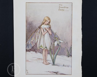 1940 The Snowdrop Fairy – 1940 Lithograph by Cicely Mary Barker