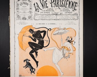 LA VIE PARISIENNE (20 de julio de 1912) Revista francesa antigua (Número semanal completo)