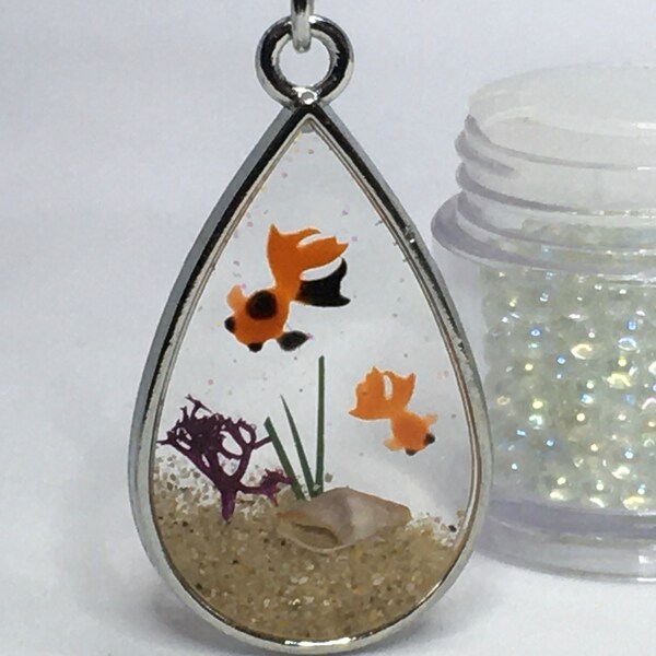 Goldfish Necklace Etsy