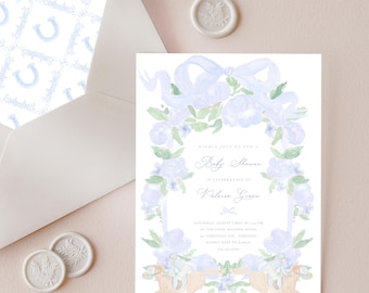 Kentucky Derby Baby Shower Invitation, Race Horse Baby Sprinkle Invite, Off To The Races Party Printable (Editable Digital Download)