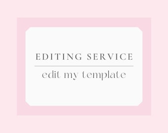 Template Customization Service – We Edit for You | Customize Invitation Text, Colors & Fonts | Add-On for Editable Files