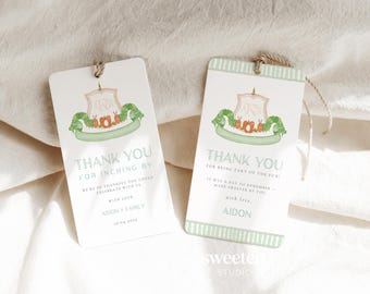Very Hungry Caterpillar Thank You Tag | 1st Birthday Favor Tag | Printable Gift Tag for Kids Party