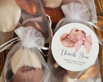 Cowgirl Sachet Favor, Western Baby Shower Favor, Rustic Barn Party Gift, Pink Cowgirl Birthday Decor, Country Bridal Shower Favor, Petal Bag