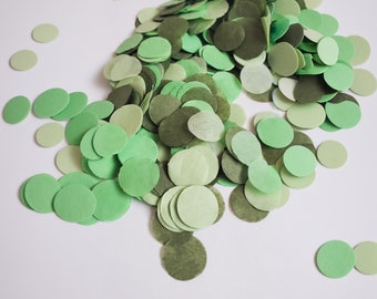 Biodegradable Green Wedding Confetti – Eco-Friendly Tissue Paper Circles for Tossing Table Decor | Compostable Party Decoration
