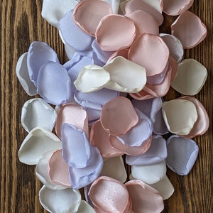 Barn ice blue ivory blush wedding table decor, shabby chic centerpieces, winter flower girl rose petals, custom boho aisle runner flowers