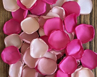 Wedding decor, Hot pink blush dusty rose petals for love is sweet bridal shower, baby girl shower party decor, boho chic aisle runner toss