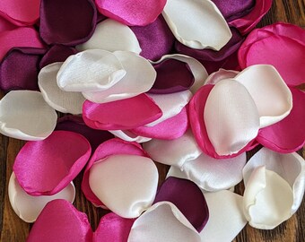 Bridal shower decor, Pink wedding confetti, Floral confetti, Wedding toss, Table scatter, Table decor, Pink baby shower, Flower girl